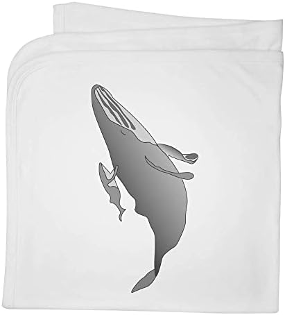Azeeda 'Whale Whale & Calf' Culgo/xale de bebê de algodão
