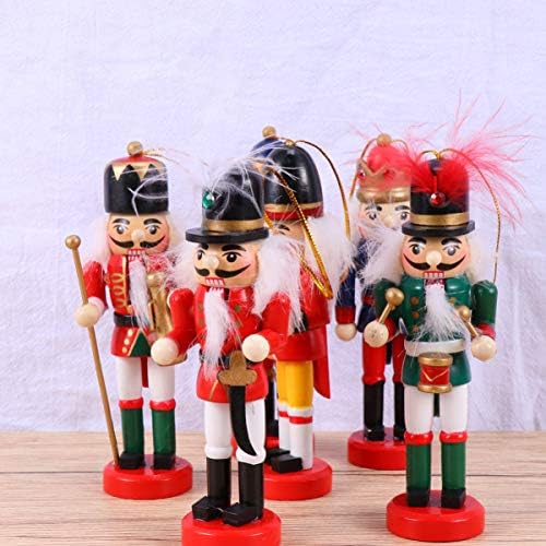 Partykindom marionette 6pcs decorações de natal de quebra-nozes