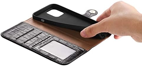 Tampa de flip de padrão de crocodilo para Apple iPhone 14 Pro Max Case 2022, Folio Kickstand Leather