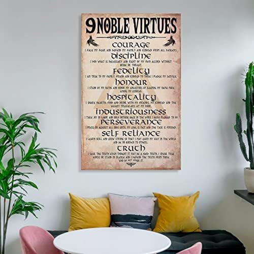 As nove virtudes viking ， nove virtudes nobres, códigos morais ou éticos, fé de parede fé inspirada