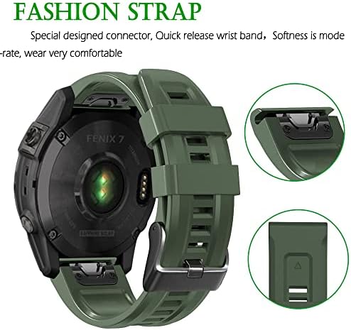 Sawidee 26 mm Silicone Redução de Silicone Relógio Strap para Garmin Fenix ​​7x 6x 5x 3hr Watch EasyFit Wrist Strap