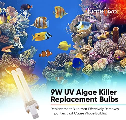 Lâmpada de 9w UV para filtro da lagoa, filtro de aquário por lumenivo - 2 pinos G23 Bulbo UV Luz de