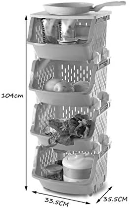 Prateleiras caseiras de JyxcoShelf, estantes de prateleiras de cozinha em casa vegetal de frutas de 4 camadas