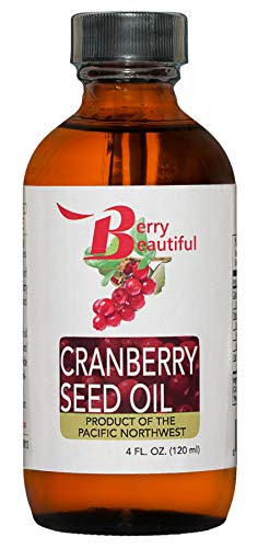 Berry lindo óleo de semente de cranberry - óleo hidratante para rosto, corpo e cabelo - fria pressionado de cranberries