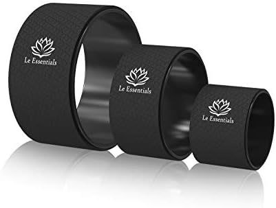 LE Fundials Yoga Wheel Conjunto - mais forte e mais confortável Dharma Yoga Prop Wheel - 3 pacote