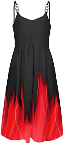 Vestido de verão de 2023 feminino gradiente casual espaguete com cinta sem mangas / pescoço de pescoço