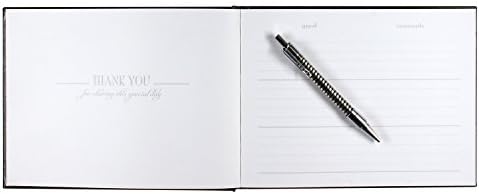 C.R. Gibson White Wedding Wedding Livro para 600 nomes, 8 '' x 5,75 '' '