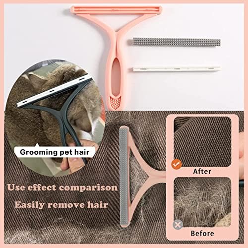 Removedor portátil de fiapos, removedor de cabelo de cão de gato reutilizável, removedor de roupas