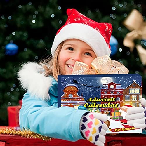 Calendário do advento de Natal Zitiany 2021 para crianças adultos 24 dias de contagem regressiva com 24 PCs Toys Jewelry Xmas Party Gift