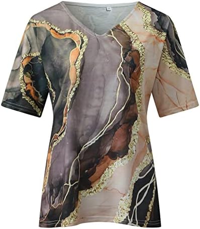 Camiseta da blusa para mulheres outono roupas de verão concerto country y2k manga curta vneck algodão tee fm fm