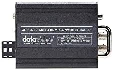 DataVideo DAC-8P HD/SD-SDI para HDMI 1080P/60 Converter, entrada de áudio RCA