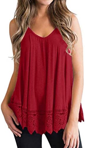 Roupas femininas renda algodão brunch Cami Tank Modest Bouse Vshirt Fall Summer Summer Shirt for Women