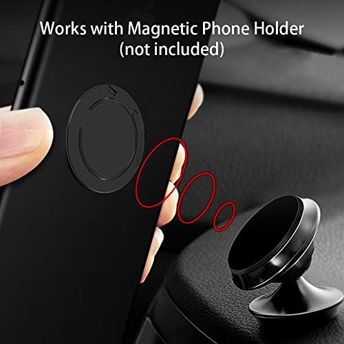 Atualizado o mais fino suporte do anel de telefone do mundo, Tomorotec Ultra Fin Tinel Tele Cell Stand Stand Magnetic