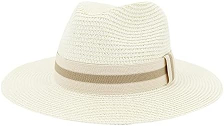 Chapéus de palha de palha larga femininos Primavera e verão chapéu de sol Pequeno chapéu de
