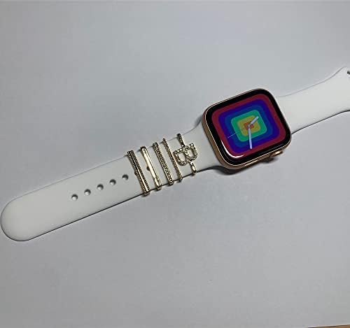 5 peças/conjunto TomCrazy Watch Charms para Apple Watch Band 49mm 41mm 45mm Mulheres, Jóias de