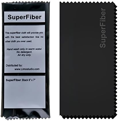 LS Photography Plástico frasco de spray vazio 0,7oz com lente de lentes de superfibra preta para limpeza
