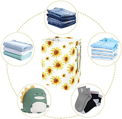 Cesto de lavanderia com alças cestas de lavanderia dobráveis ​​à prova d'água para caixas de armazenamento