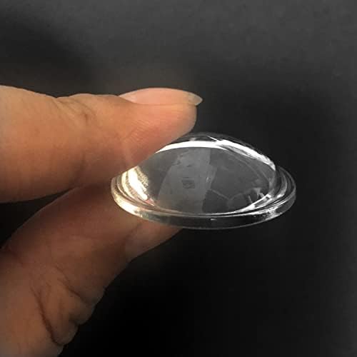 2pcs x 28mm Lente de vidro Altura óptica brilhante: 9,4m Lens de vidro da luz de enchente de 28 mm de lente de LED