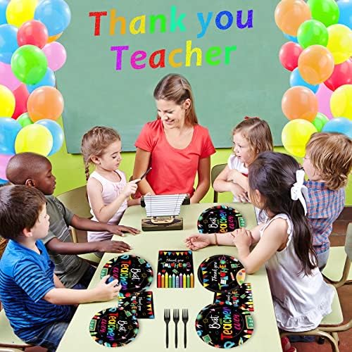 96 PCS Professores de apreciação de professores Partimos agradecer professores placas de mesa guardanapos de melhor