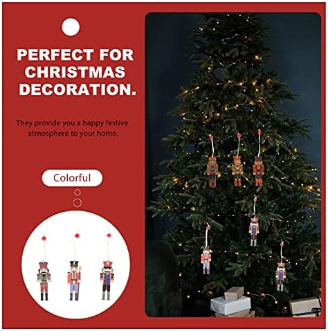 Decorações de Natal de Yard 3 caixas Ornamentos de nozes de natal Decracker de madeira Soldier Figurines