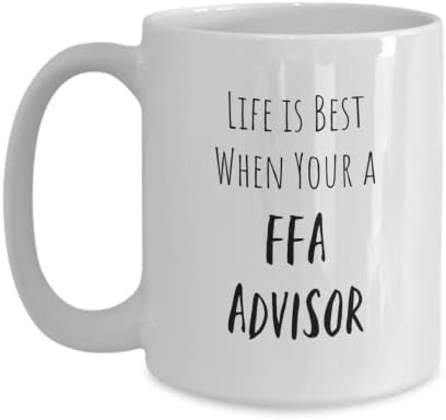 FFA Advisor Coffee Cup Caneca, FFA Advisor Gifts, Gifts for FFA Advisor, a vida é melhor quando você é um consultor