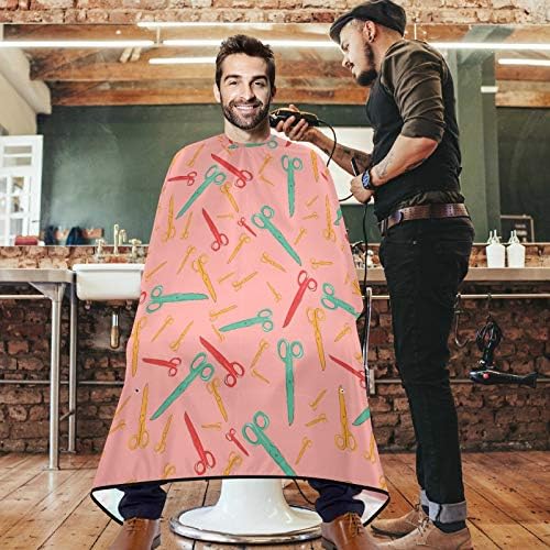 VISESUNNY Pattern Scissors barbeiro Cabo antiestático Cabo de corte de cabelo com encerramento do salão de salão
