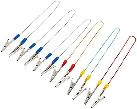 Portadores de clipe de metal de 6pcs de 6pcs para babadoras dentárias clipes de cadeia de bola dental