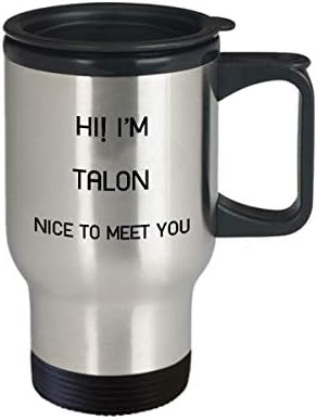 I'm Talon Travel canem Nome exclusivo Tumbler Presente para homens Mulheres 14oz aço inoxidável