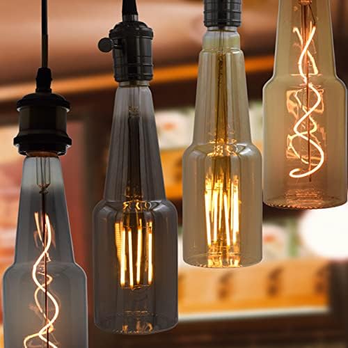 Iluminação lxcom decorativa de tamanho grande Edison lâmpada 4W