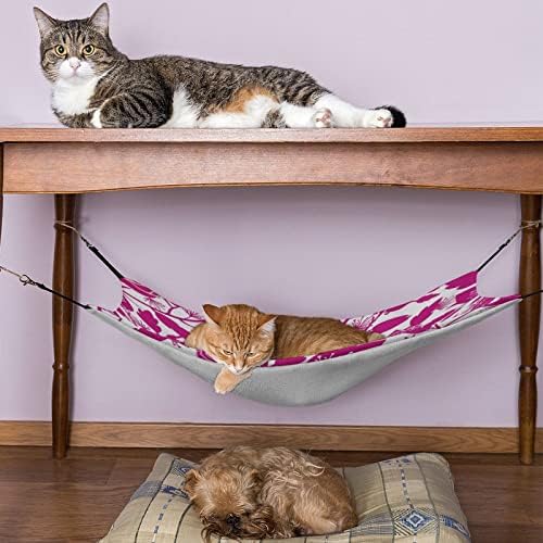 Hammock de gato rosa Floral Bed Chael Janela Polada Polta Espaço para Pets para animais de estimação