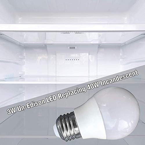 Luz fria de 3 watts de 3 watts para geladeiras frigidaire, 40W equivalente, 120V E26 Cool White 6000K, A15 Energy Saving Appliance Bulbs