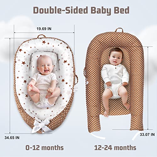 Capa de espreguiçadeira para bebês, Ultra Soft algodão e capa de ninho de bebê respirável para dormir,