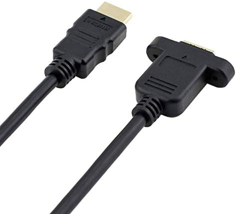HDMI Um macho de 19 pinos para HDMI Um cabo de extensão feminino Tipo Suporte de cabo 4K, HDMI M a F
