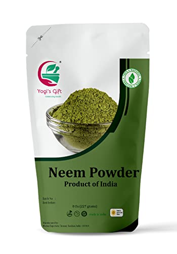 Presente de Yogi - Celebrando Multi Pack de Saúde | Neem Powder + Pacote de Pó de Feno -Greek para Crescimento