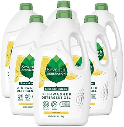 Sétima Geração Derrugador Detergente Sabão Líquido Sabão Limão Detergente de Prato de Limão 42 oz, pacote