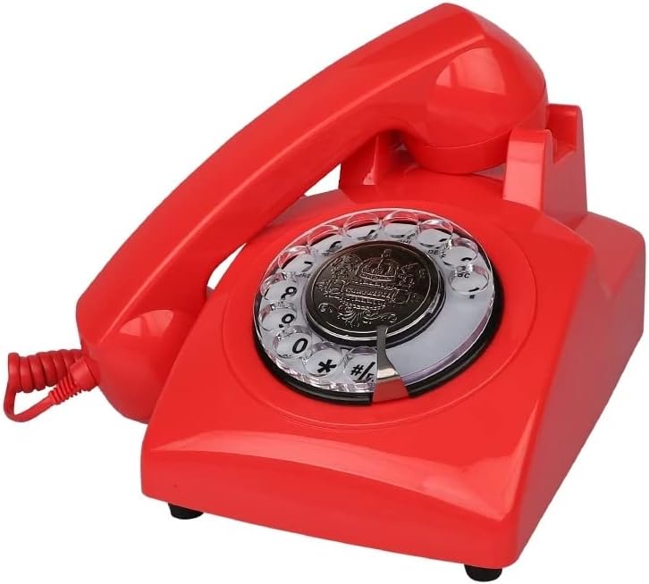 XDCHLK Europeu Antique Vintage Telefone com fio Americano Americano American Home Lamelline Mini Telefone
