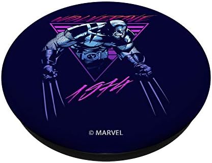 Marvel X-Men Wolverine Neon Retro Logan Popsockets PopGrip: Swappable Grip para telefones e tablets