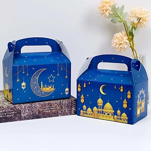 Caixas de bolo Kuyyfds, caixas de presente de Eid Mubarak Caixas de tratamento do Ramadã