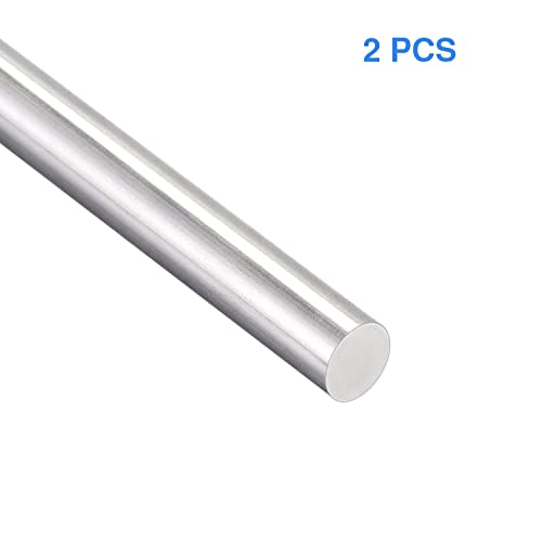 Hastes de aço inoxidável 2 pcs 304 barra redonda sólida Pino cilíndrico de eixo, diâmetro 2mm/0,079