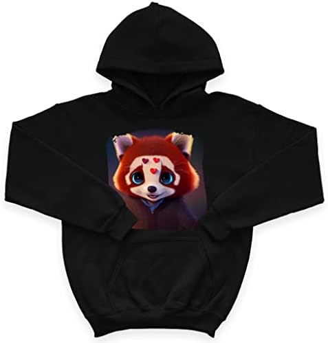 Red Panda Kids 'Sponge Fleece Hoodie - Hoodie adorável para crianças - capuz legal de design para crianças