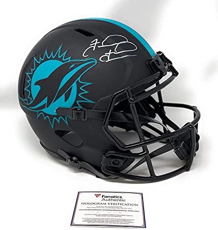 Tua Tagovailoa Miami Dolphins assinou autógrafo em tamanho real e eclipse speed helmet fanático
