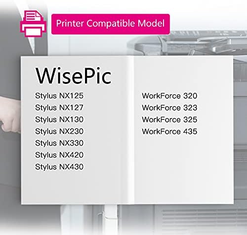 Substituição de cartucho de tinta remanufaturada do Wisepic para Epson 124 T124 para usar com a força