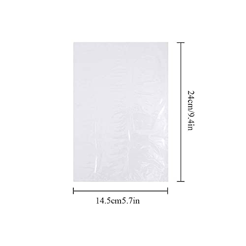 100 x Transparente Shrink Wrap Bag Saco de selo a calor Página para presente para o Projeto Diy Projeto Diy Pacotes