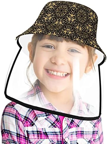 Chapéu de proteção adulto com escudo facial, chapéu de pescador anti -Sun Cap, Golden Retriever