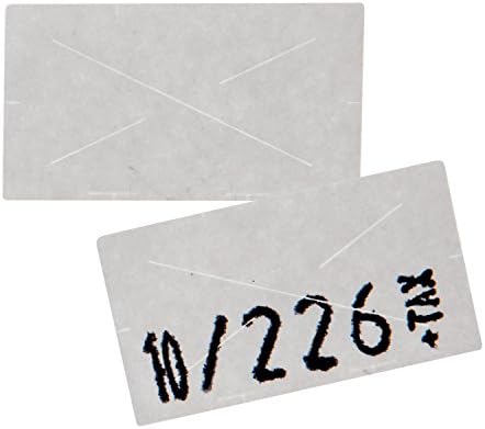 2212 Etiquetas de preços brancos para Garvey 22-6/22-7/22-8 Gun de preço-90 rolos, 110.000 etiquetas de