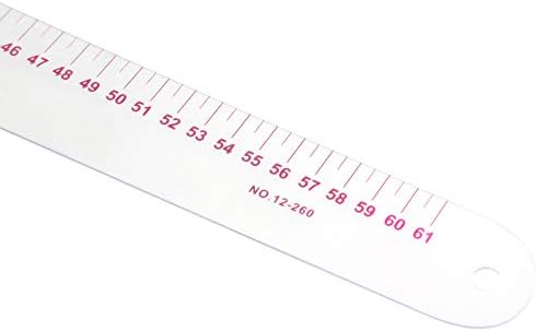 Régua de medição de costura Estink, 21,5 x 21,5 x 4cm de plástico l forma de forma de costura medição