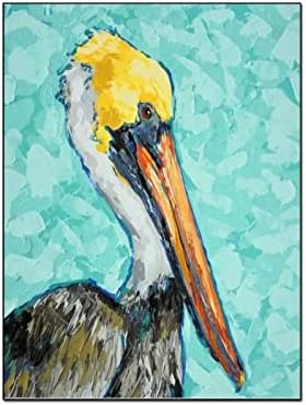 Poster de pintura a óleo abstrato Pelicano pôster selvagem Poster de pássaro selvagem Canvas Cartazes