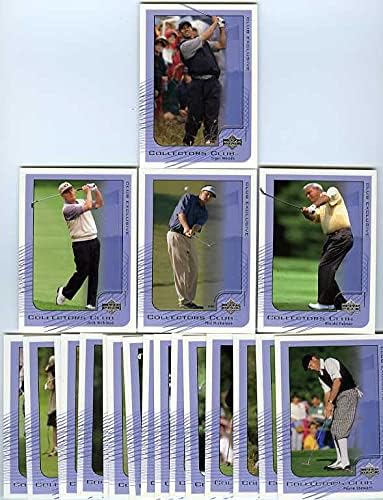 Upper Deck 2002 CC Exclusive Golf Seled Set com Tiger Woods