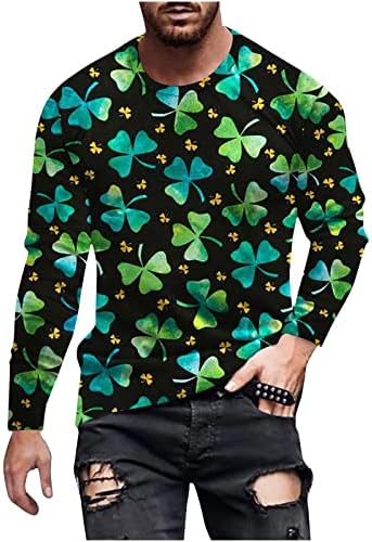 Mens de verão Tops St.Patrick's Day Camisa Casual Sweol Irlandeses Irlande