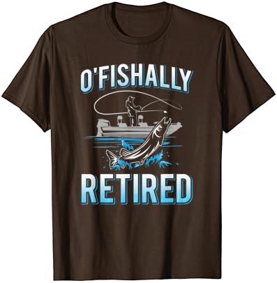 Masculino engraçado O'Fishally aposentado camise
